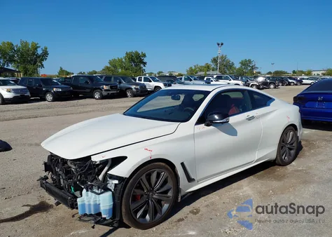 2021 Infiniti Q60 Red Sport 400 Awd из США, поврежденный, VIN JN1FV7LLXMM560197